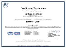 ISO Certified Coatings